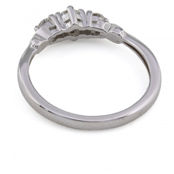9ct white gold diamond 0.25cts 3 stone Ring size K